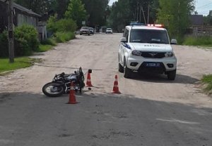 В Новгородской области в результате ДТП водитель мотоцикла получил травмы